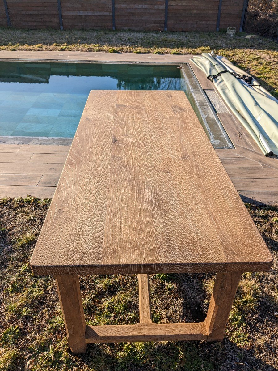 Solid Oak Farmhouse Table-photo-4