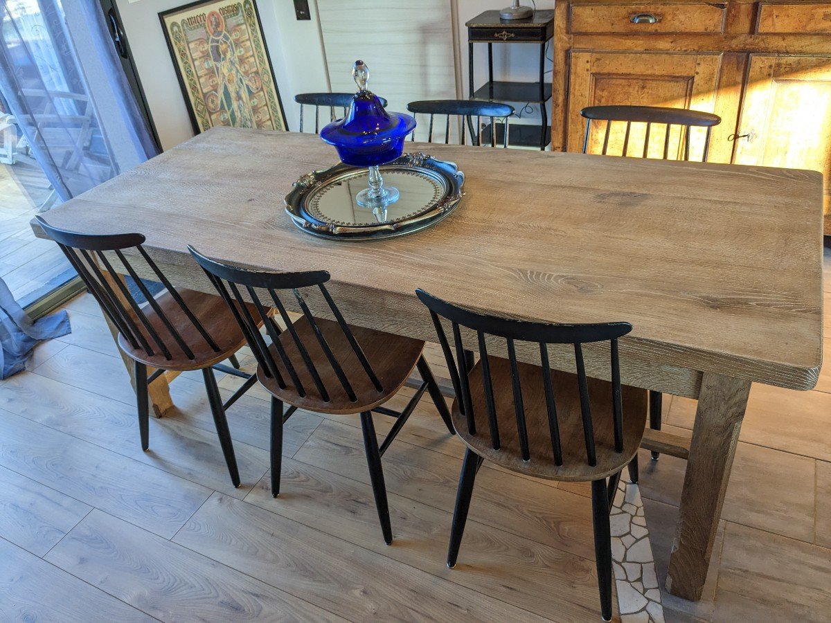 Solid Oak Farmhouse Table-photo-5