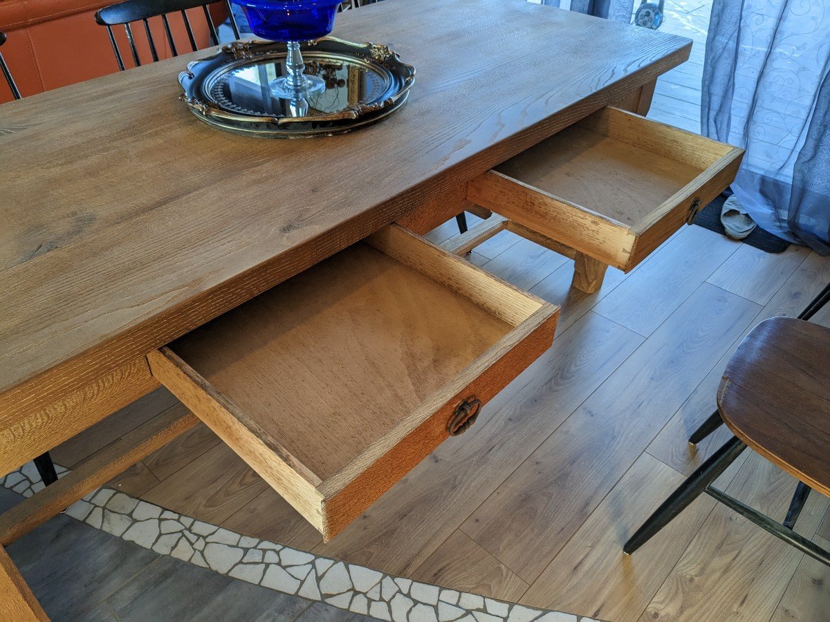 Solid Oak Farmhouse Table-photo-7