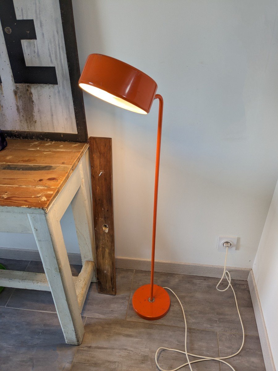 Grande Lampe Vintage Orange Par l'Atelje Lyktan 1970-photo-6