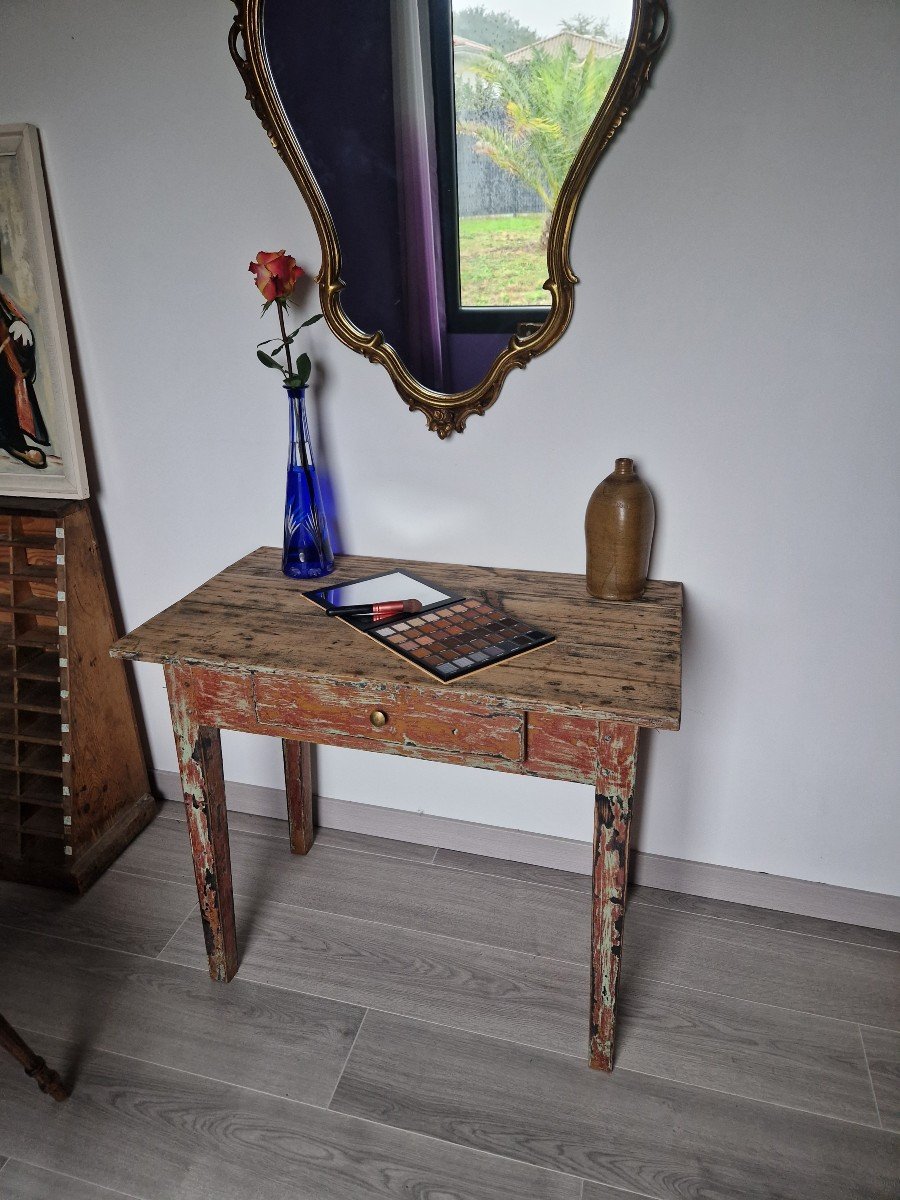 Red Farmhouse Writing Table-photo-3