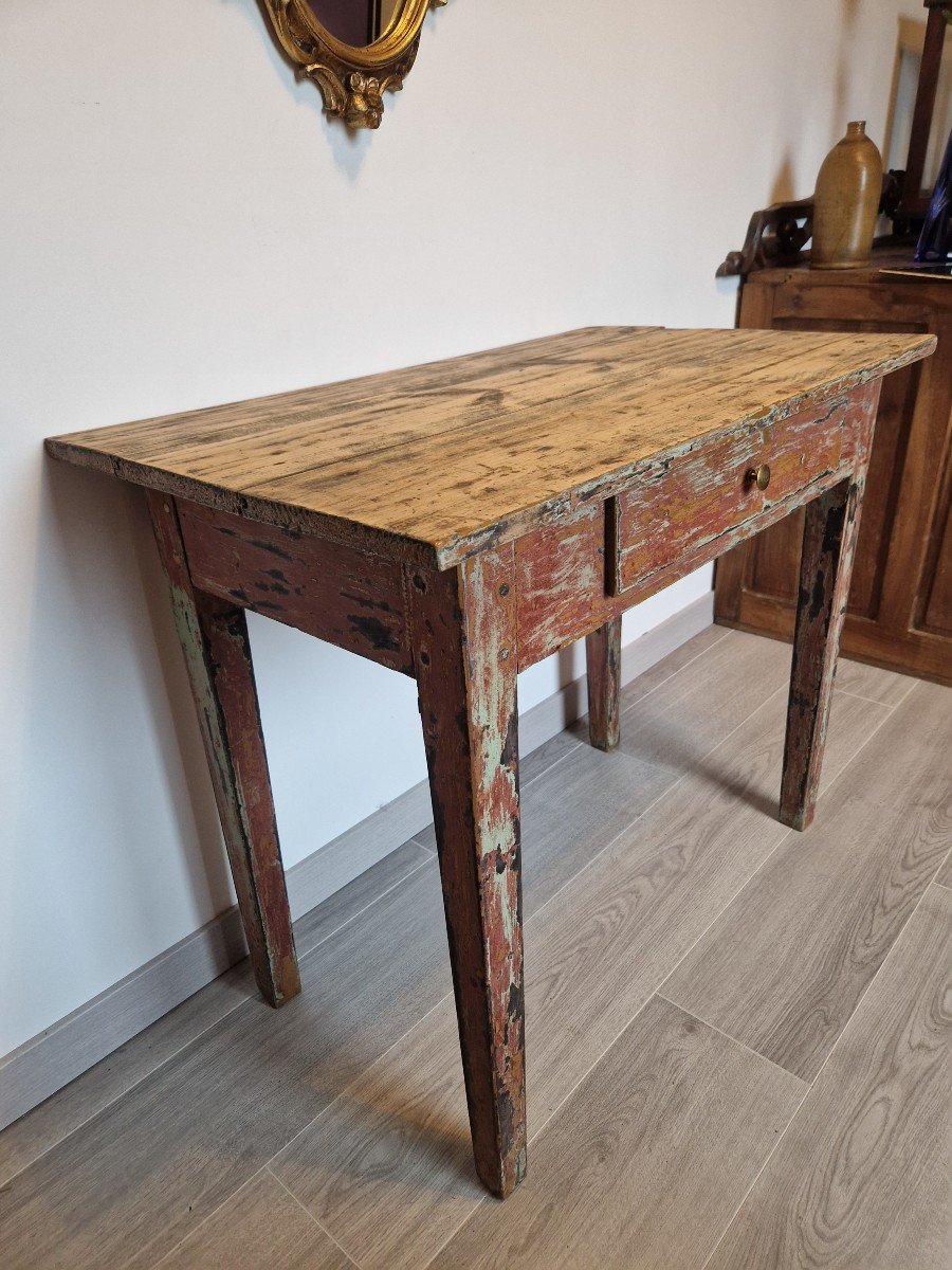 Red Farmhouse Writing Table-photo-2