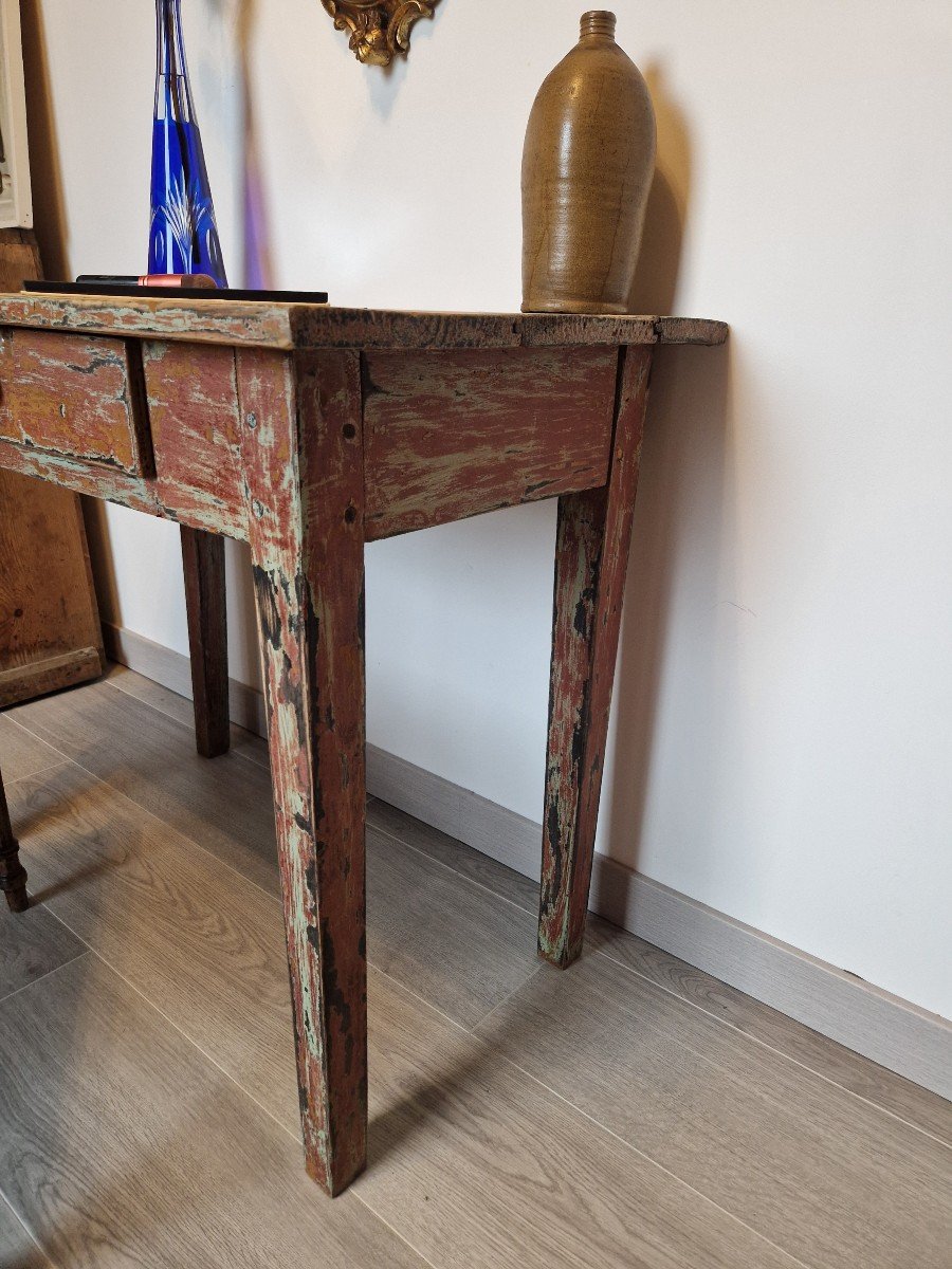 Red Farmhouse Writing Table-photo-7