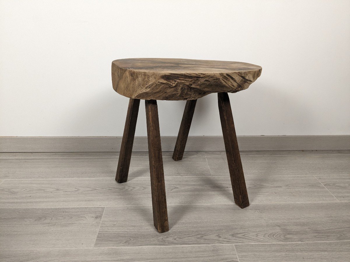 Old Brutalist Side Table-photo-1