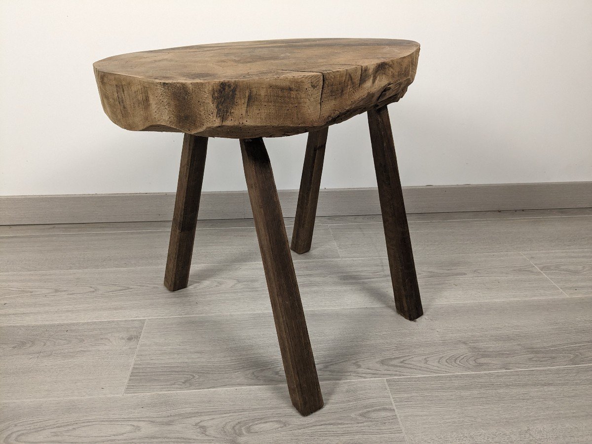 Old Brutalist Side Table-photo-4