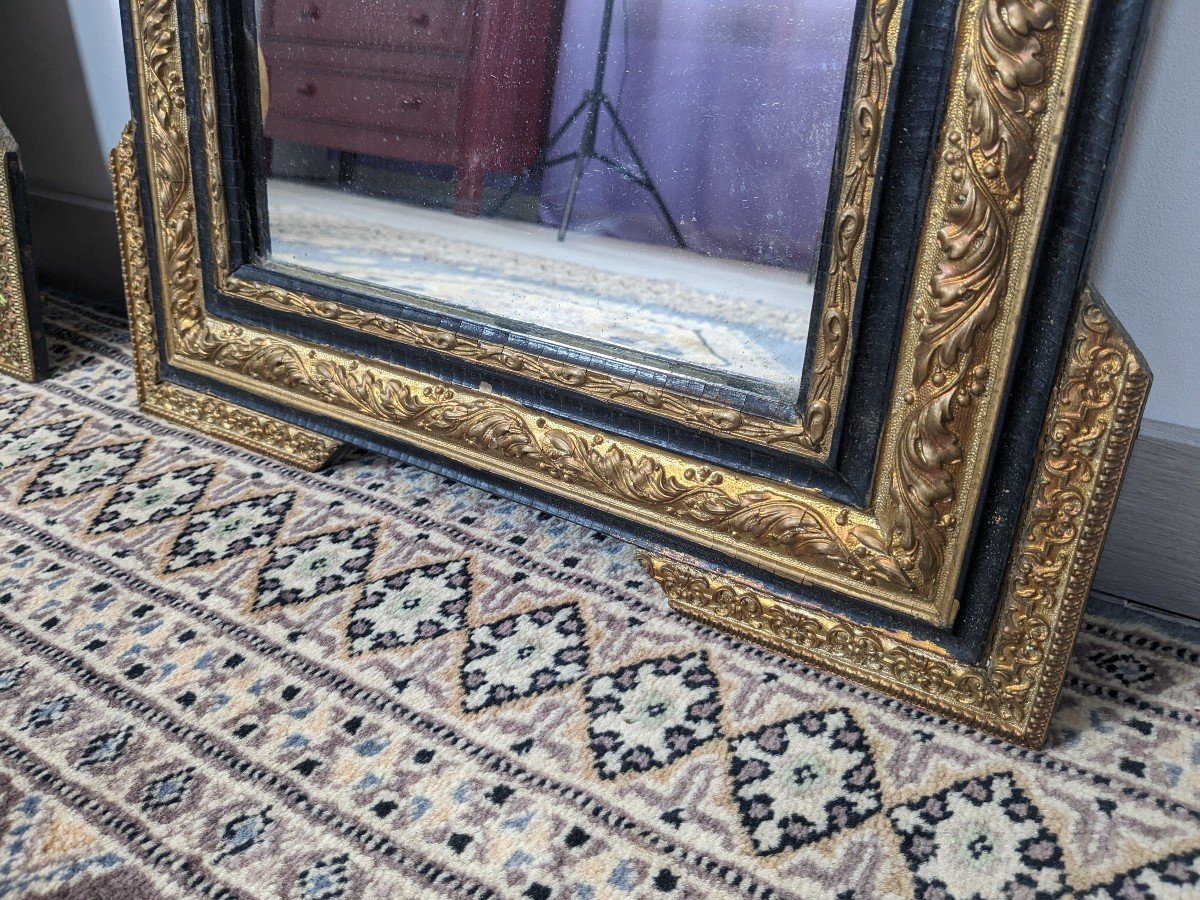 Napoleon Period Mirror Black And Gold 65 X 50 Cm-photo-4