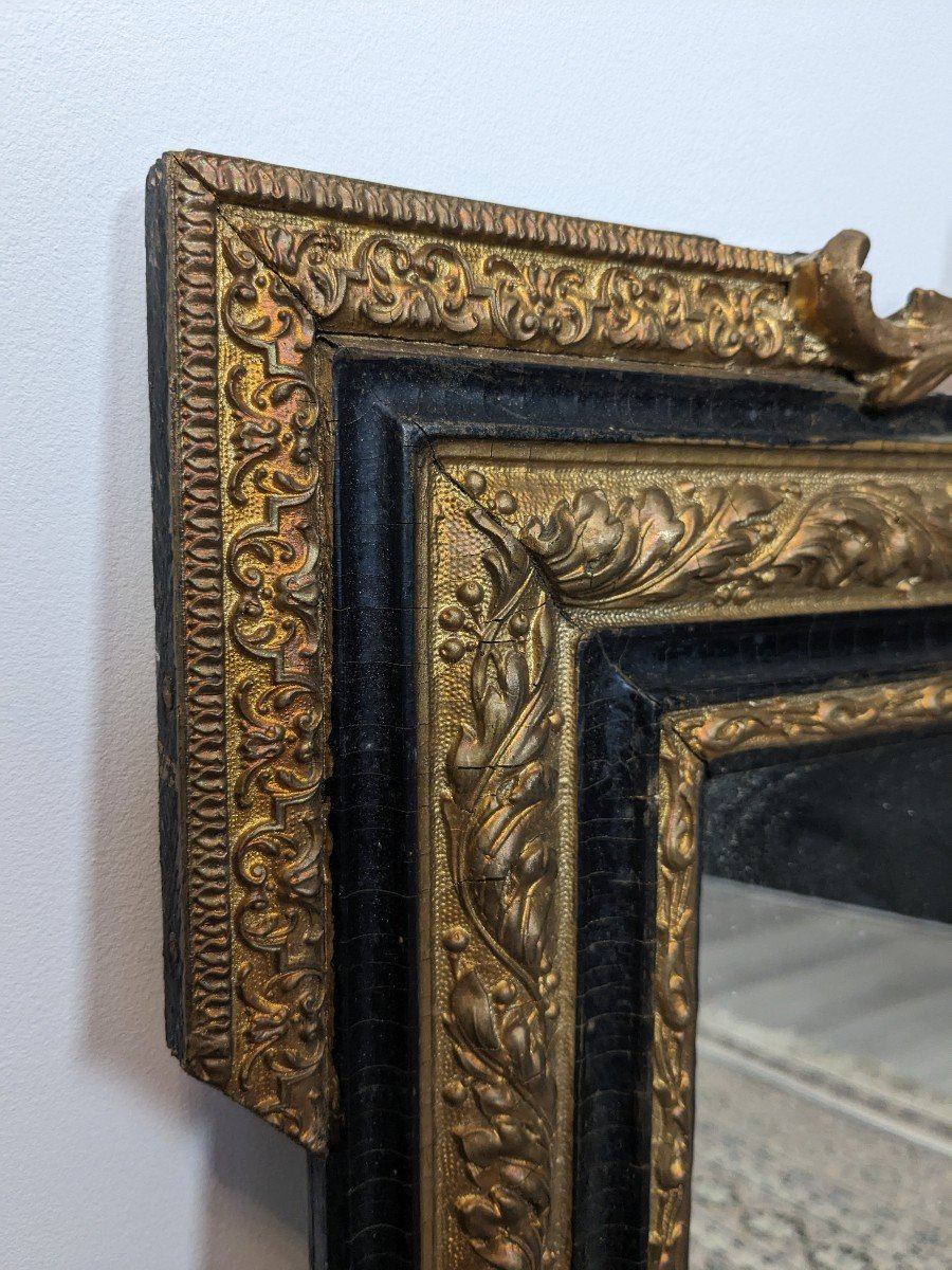 Napoleon Period Mirror Black And Gold 65 X 50 Cm-photo-3