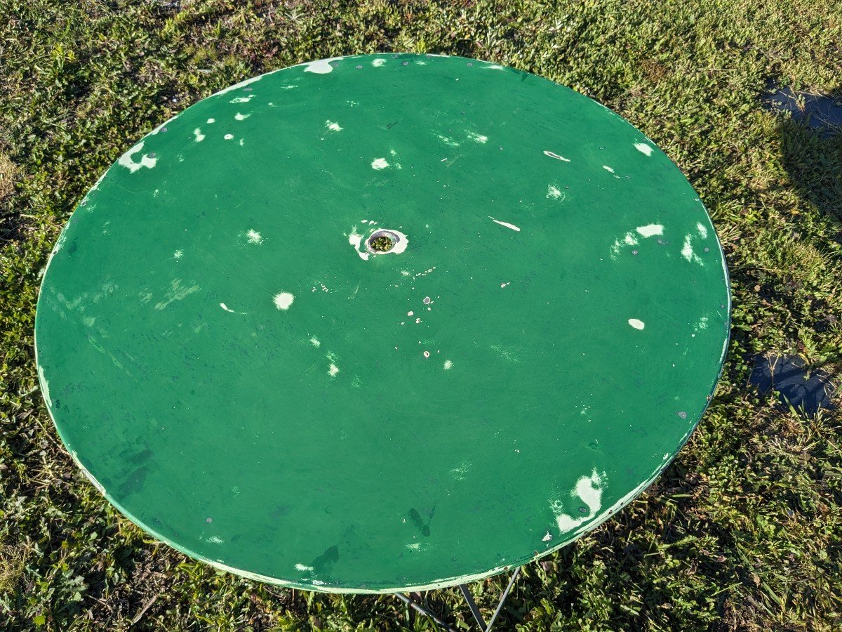 Table De Jardin Pliante Vintage Verte-photo-2