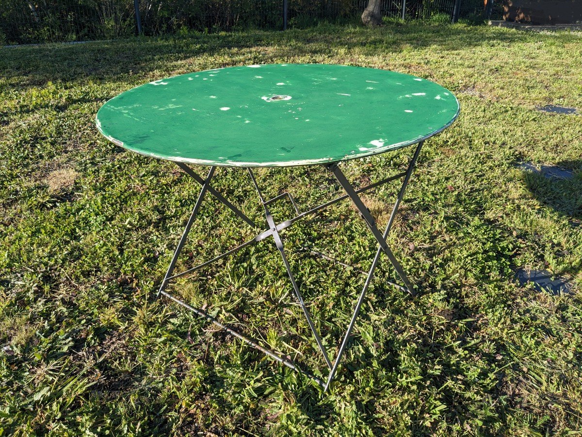 Table De Jardin Pliante Vintage Verte