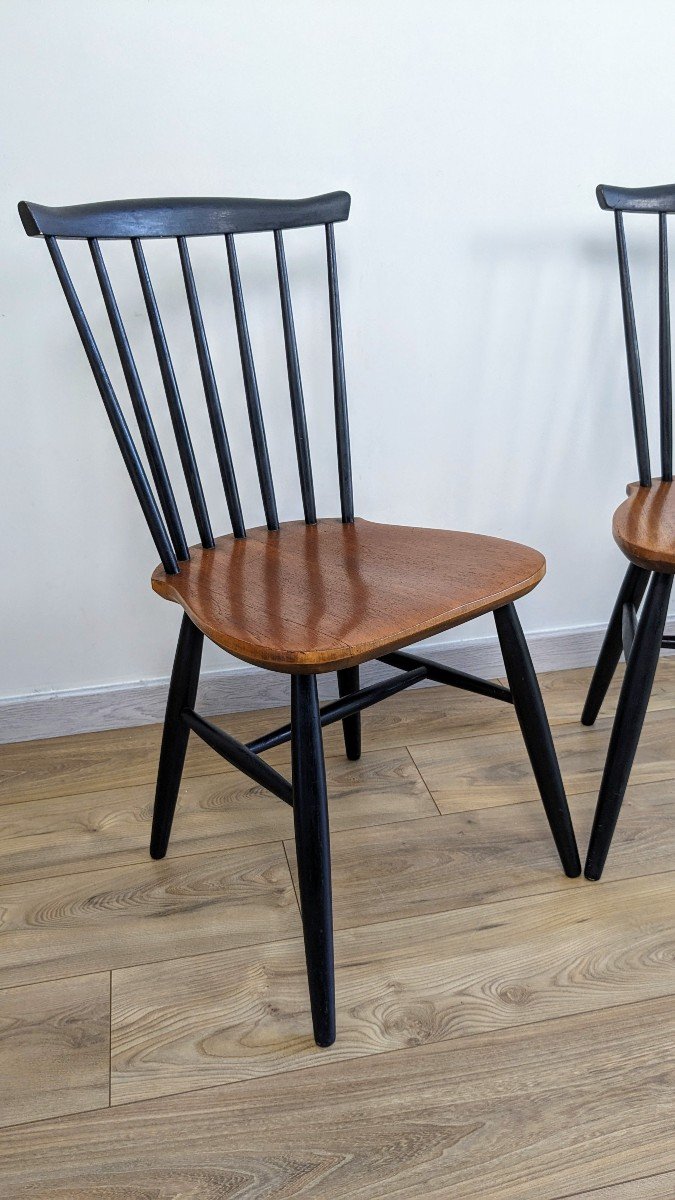 Pair Of Scandinavian Chairs By Ilmari Tapiovaara-photo-3