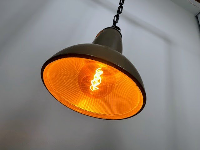 Holophane Vintage Industrial Pendant Light-photo-2