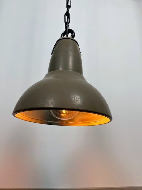 Holophane Vintage Industrial Pendant Light-photo-3