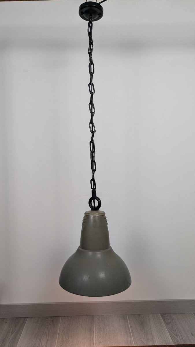 Holophane Vintage Industrial Pendant Light-photo-6