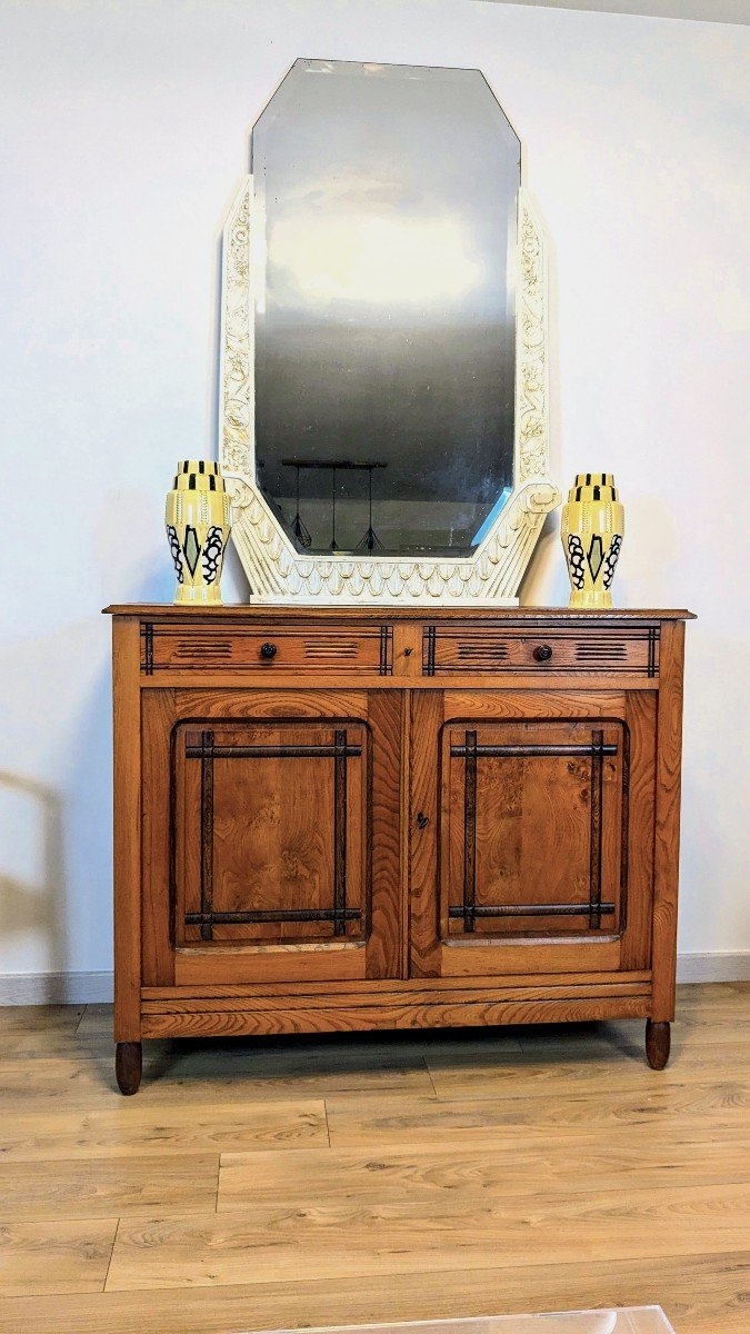 Early 20th Century Solid Wood Country Sideboard-photo-2