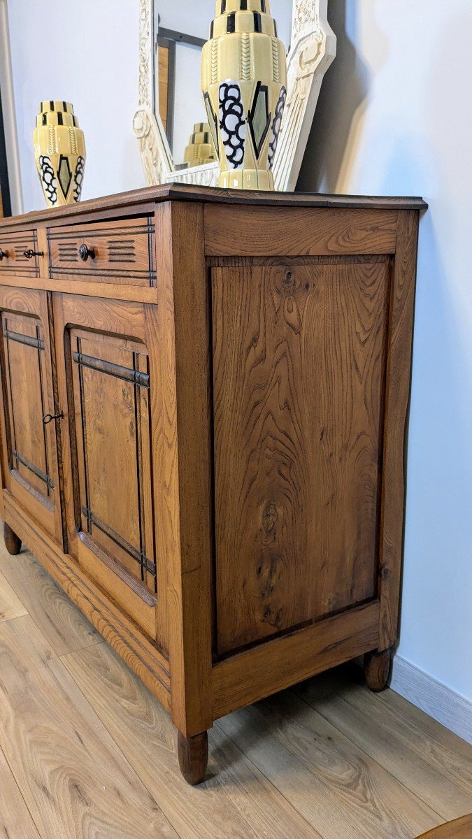 Early 20th Century Solid Wood Country Sideboard-photo-1