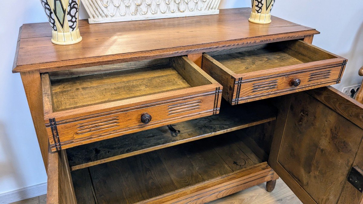 Early 20th Century Solid Wood Country Sideboard-photo-6