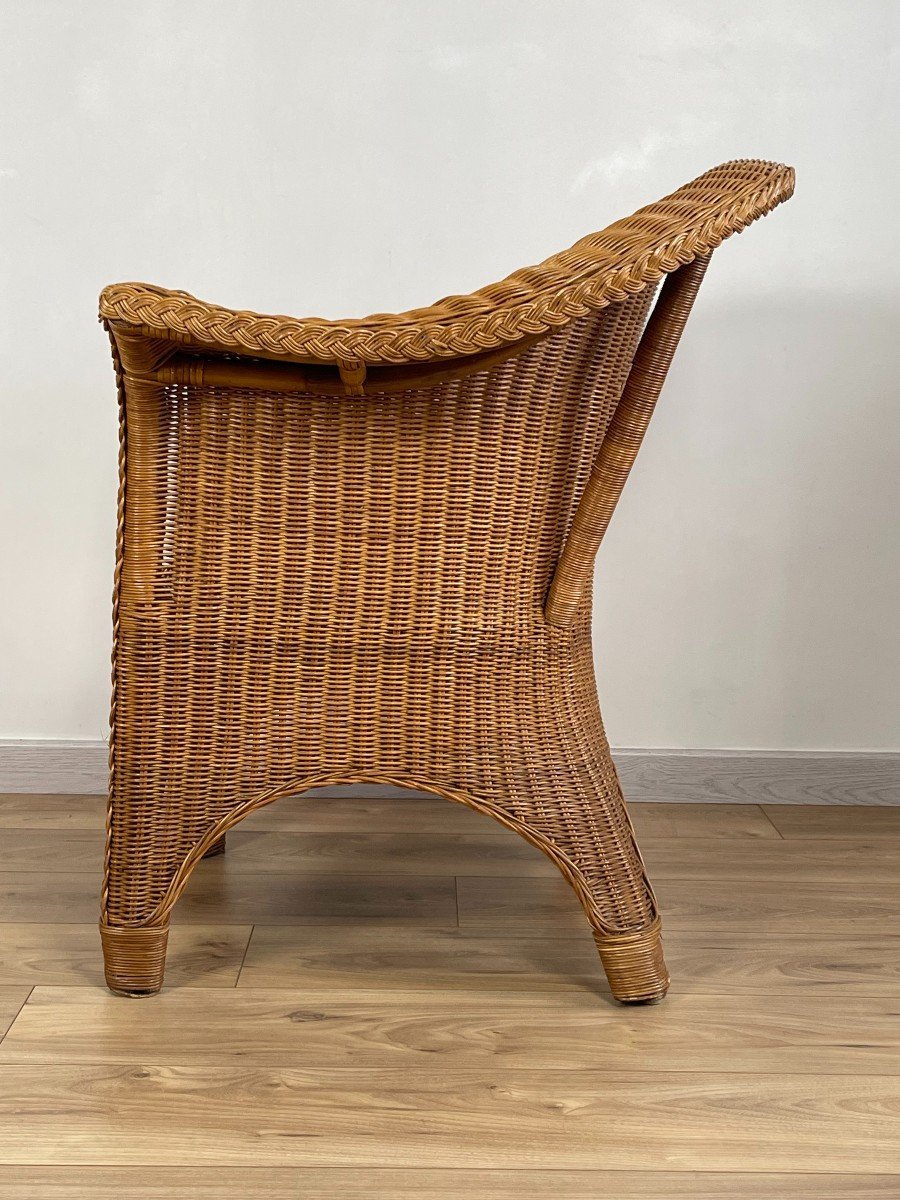 Vintage Rattan Armchair-photo-1