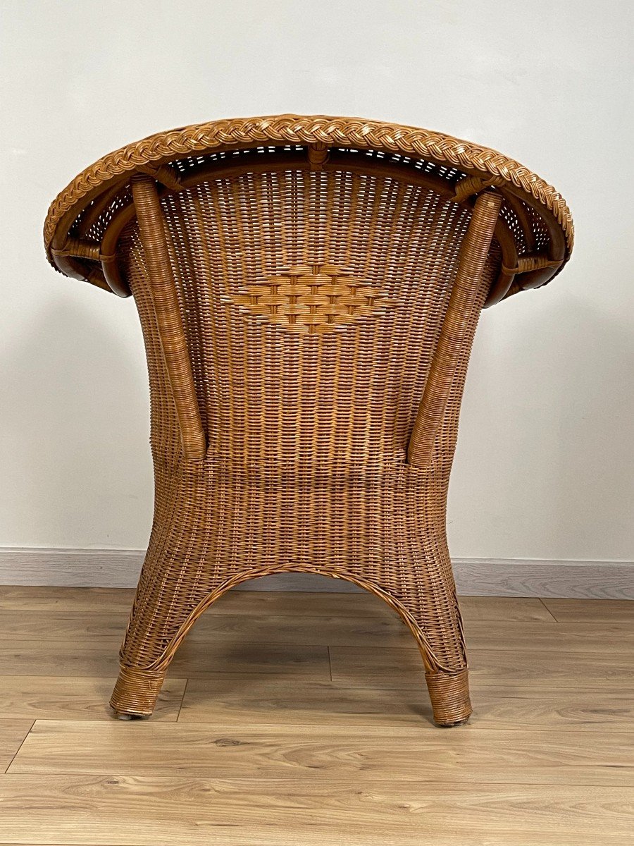 Vintage Rattan Armchair-photo-2