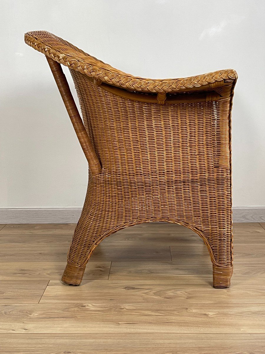 Vintage Rattan Armchair-photo-3