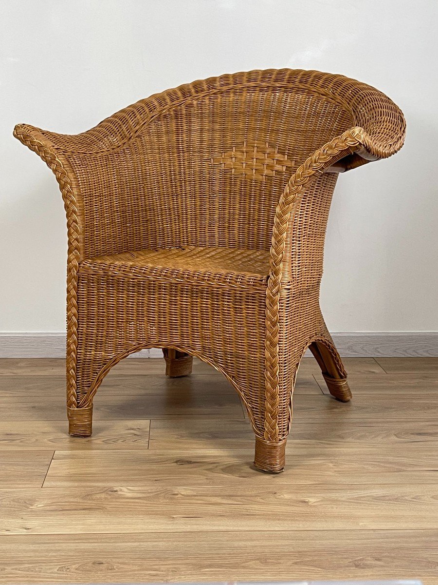 Vintage Rattan Armchair