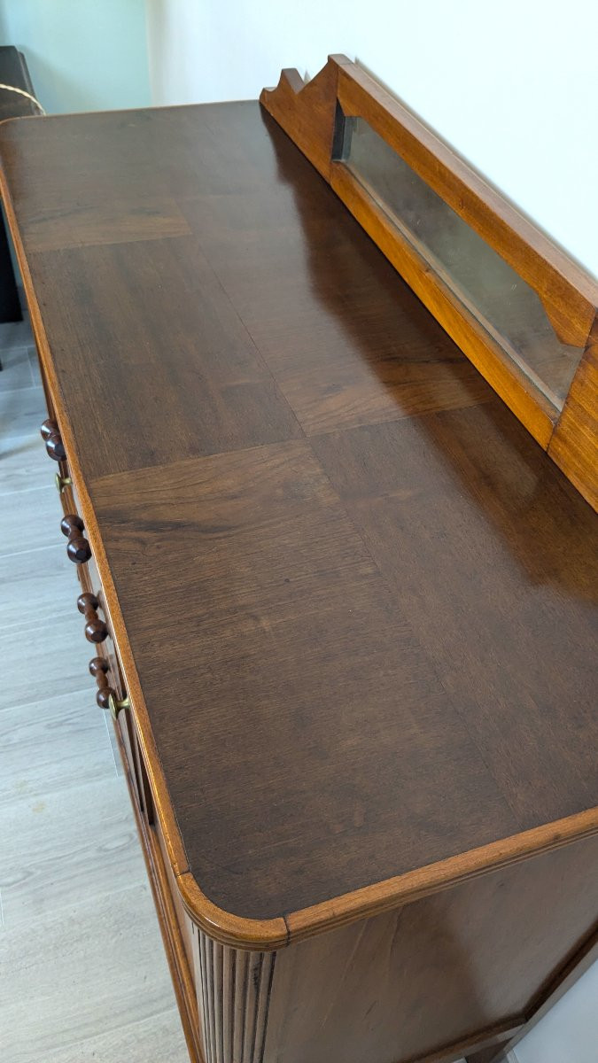 Vintage Mahogany And Mahogany Veneer Sideboard-photo-3