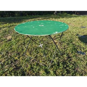 Table De Jardin Pliante Vintage Verte