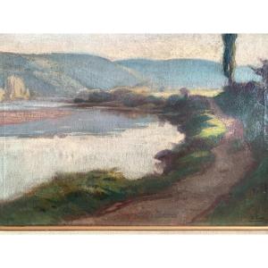 Louis Marius Gueit 1877-1956 Landscape 40x 55cm