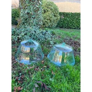 Cloches De Jardin, Cloches De Jardinier, Cloches à Melon En Verre Soufflé XIXè