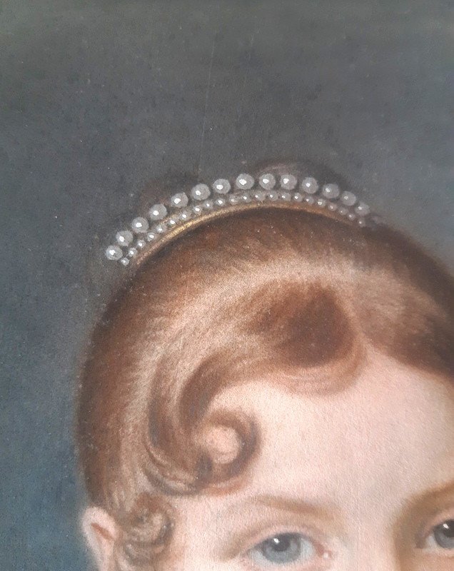 Ravissant Portrait De Jeune Femme Aux Pastels Entourage De Louis-léopold Boilly (1761-1845) -photo-2