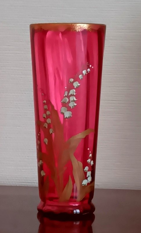 Superbe Vase Legras Montjoye Au Muguet Art Nouveau