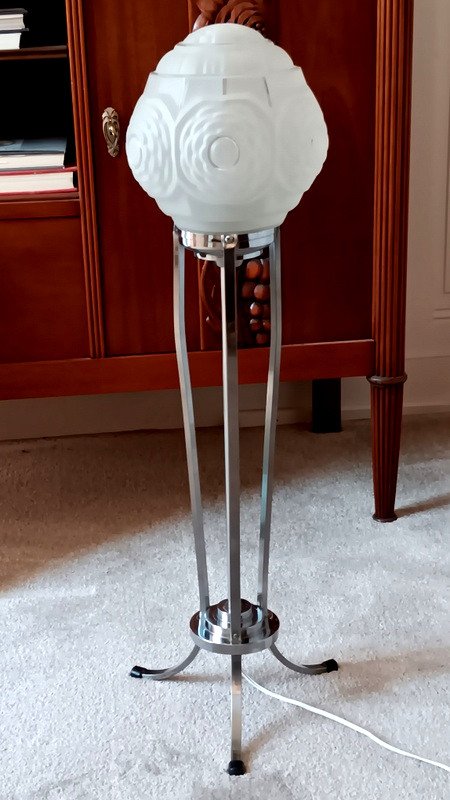 Art Deco Ball Floor Lamp 1930-photo-8