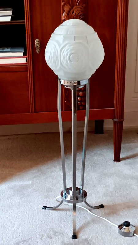 Art Deco Ball Floor Lamp 1930