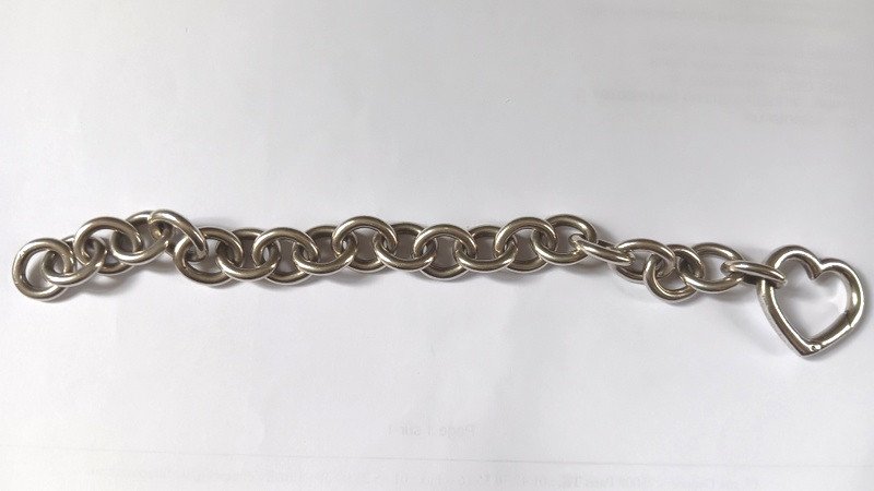 Tiffany & Co Sterling Silver Heart Bracelet Minerva 44, 41 G-photo-3