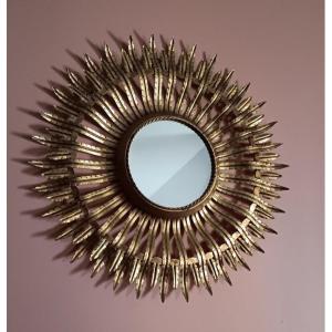 Magnificent Radiant Sun Mirror House Ed. Imbert In Versailles Formerly Fisanne Blot Era Chaty