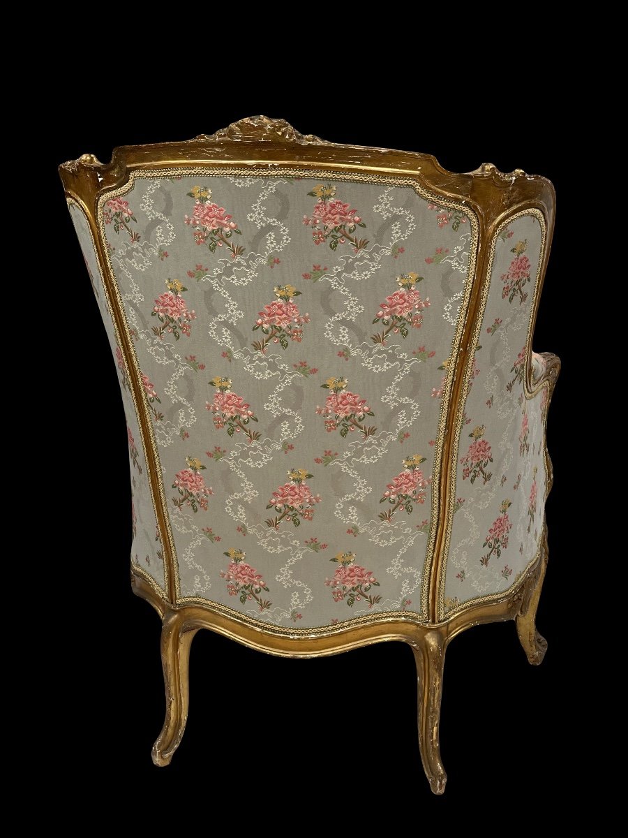 Large Bergere With Ears Louis XV Style-photo-5