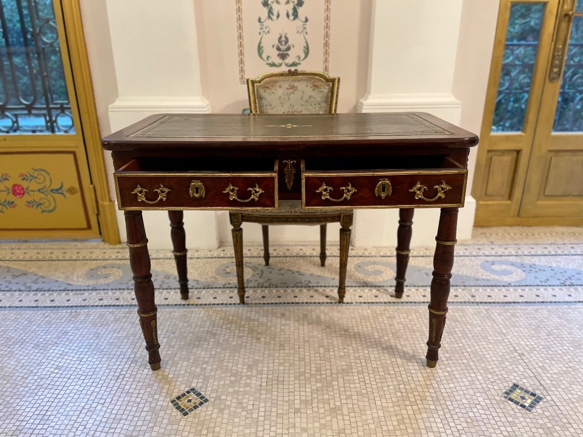 Small Lady's Flat Desk, Louis XVI Style-photo-3