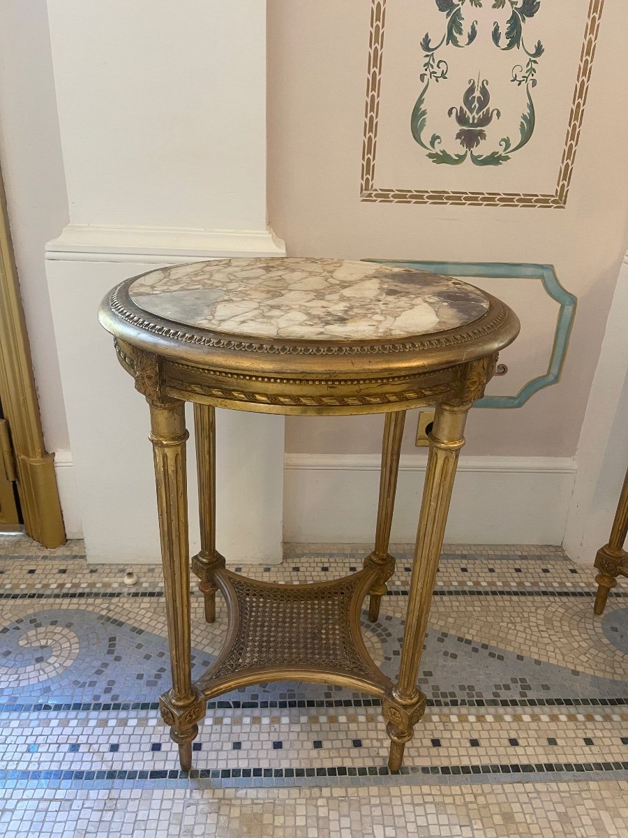 Pair Of Pedestal Tables-photo-2