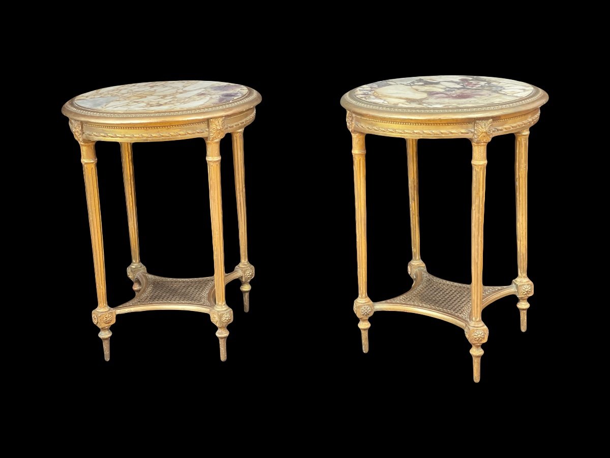 Pair Of Pedestal Tables