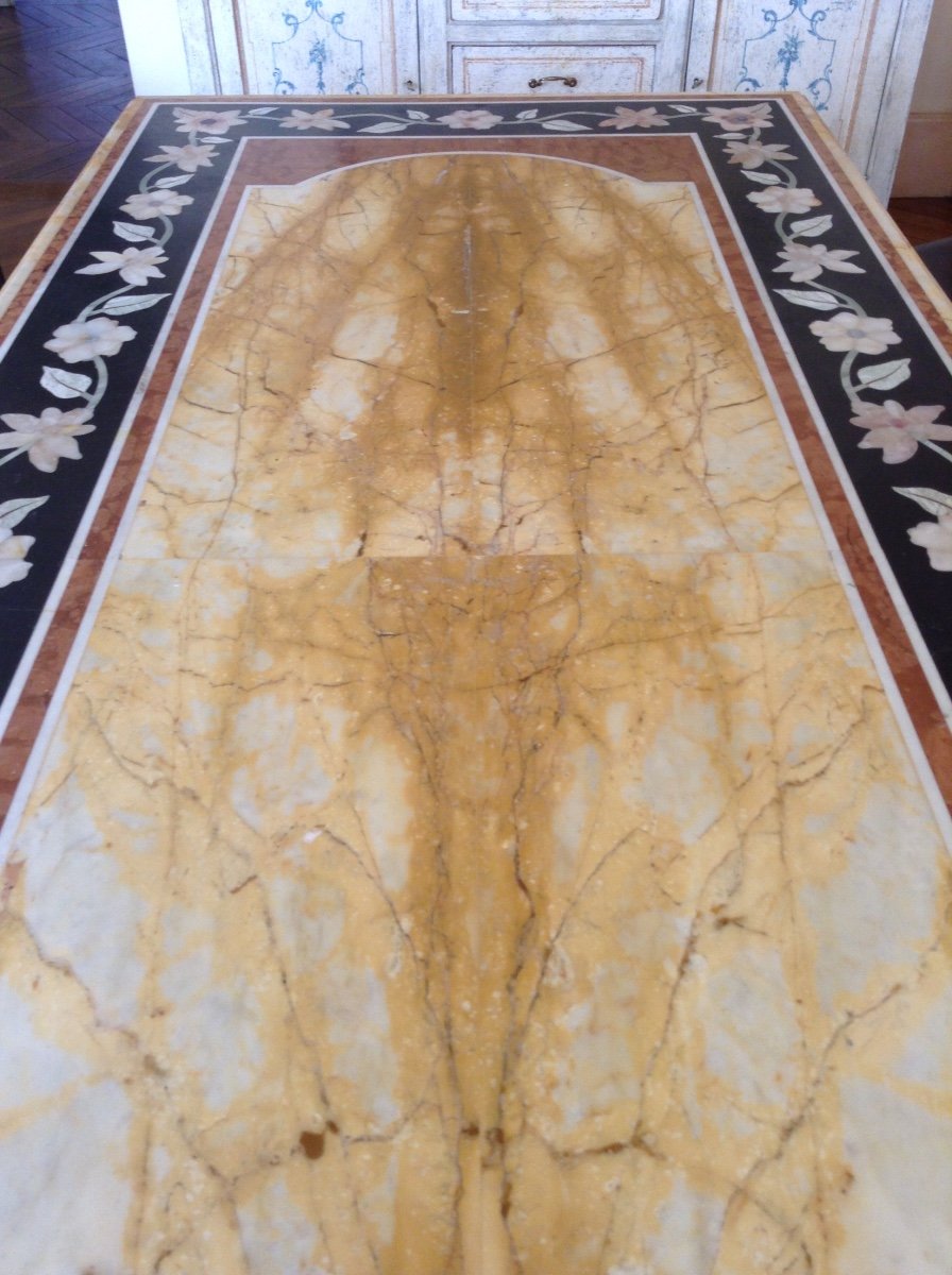 Marble Marquetry Table-photo-4