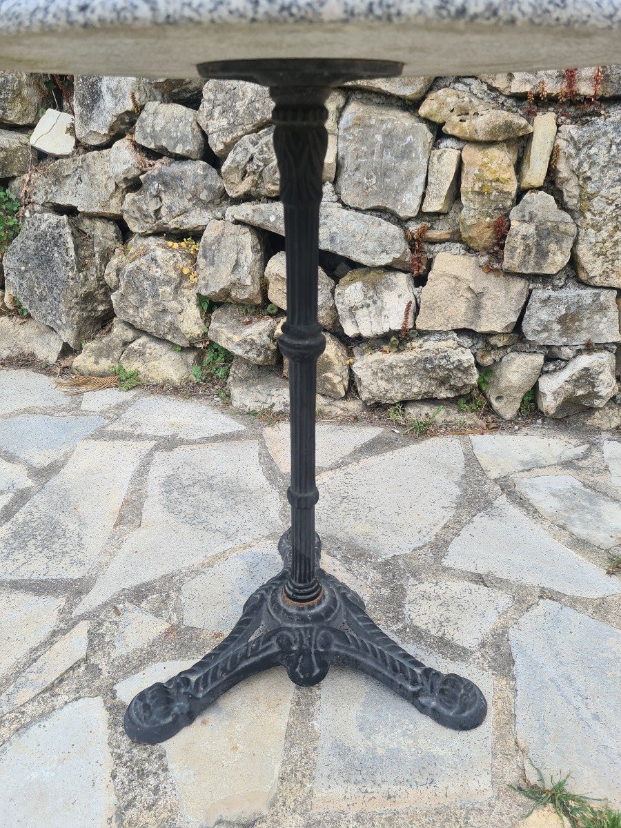 Bistro Table With Cast Iron Base 20th Century-photo-5