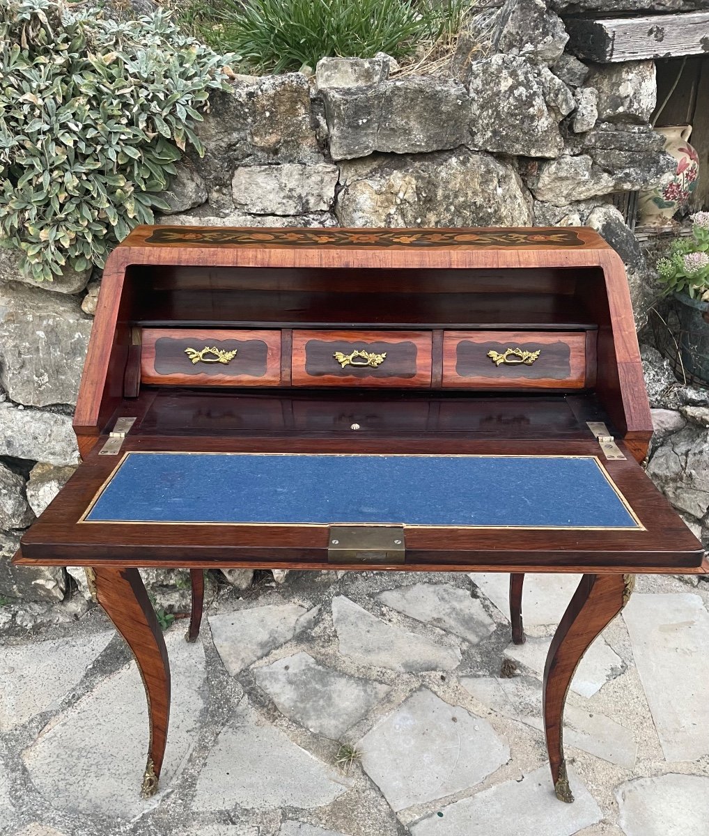 Petit Bureau De Pente D’époque Napoléon III -photo-2