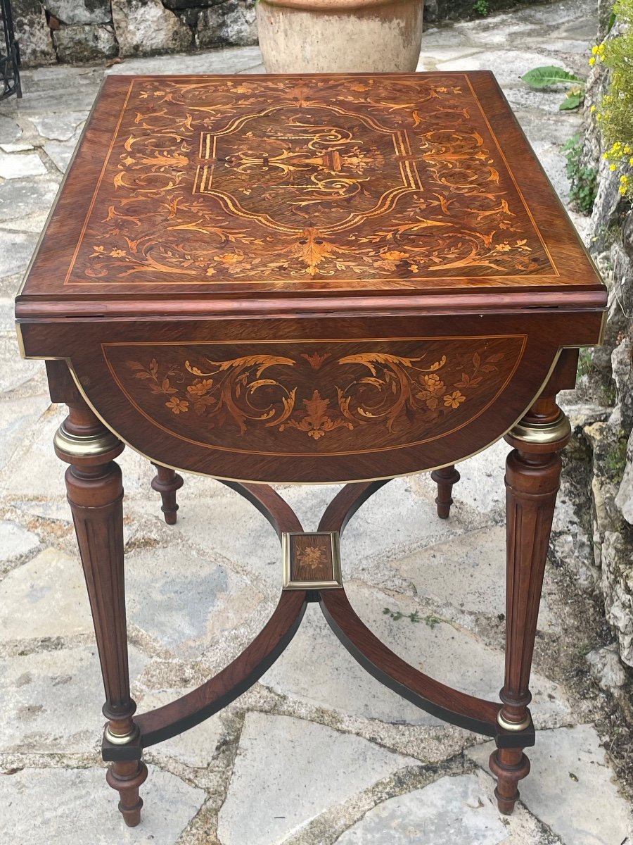 Petite Table Bureau Napoléon III D’époque XIXeme Siècle -photo-3