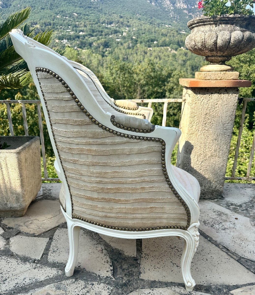 Ravissante Petite Bergère De Style Louis XV D’époque XX Eme Siecle -photo-1