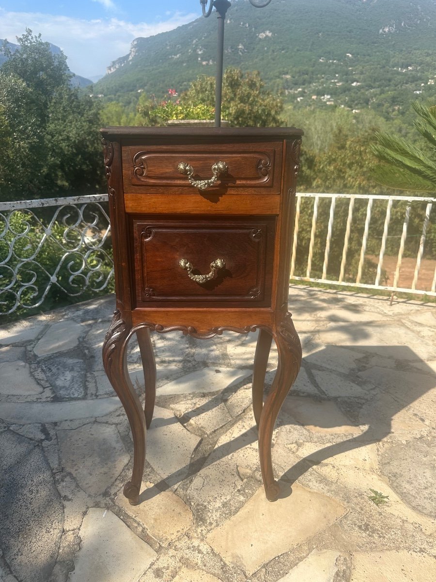 Elegant Small Louis XV Style Flying Table In Rosewood From The 19th Century -photo-2