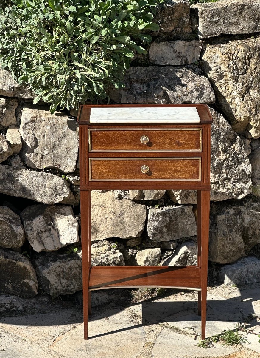 Elegant Small Louis XVI Style Mahogany Flying Table, 20th Century -photo-2