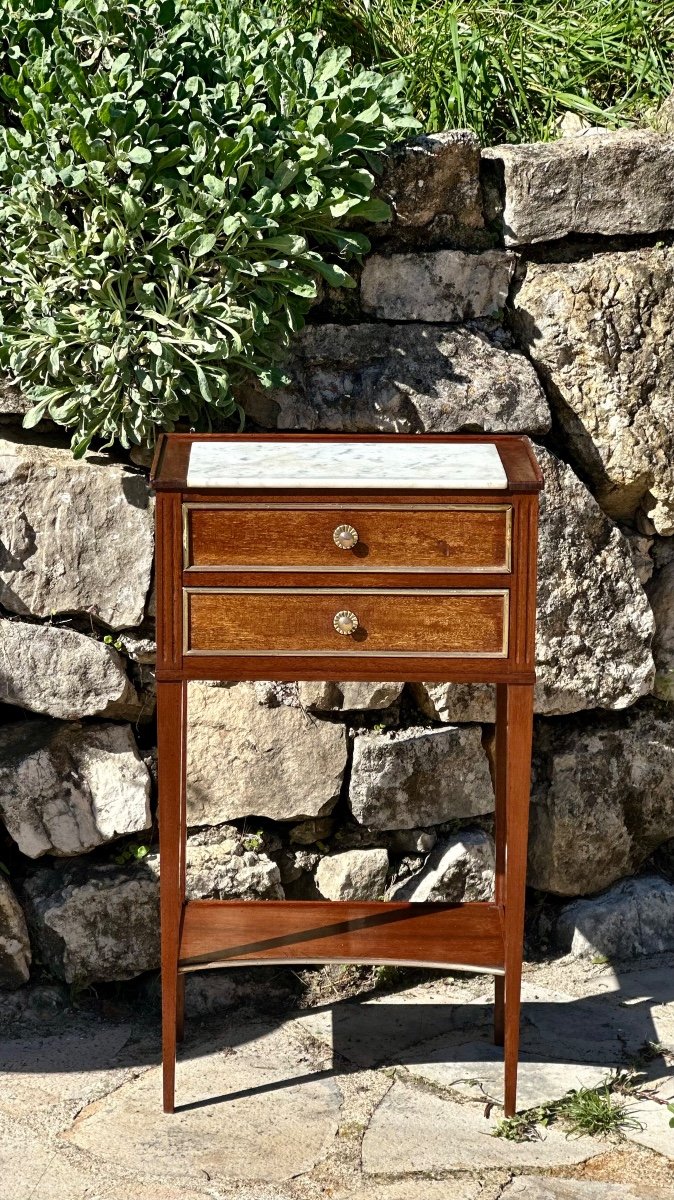 Elegant Small Louis XVI Style Mahogany Flying Table, 20th Century 