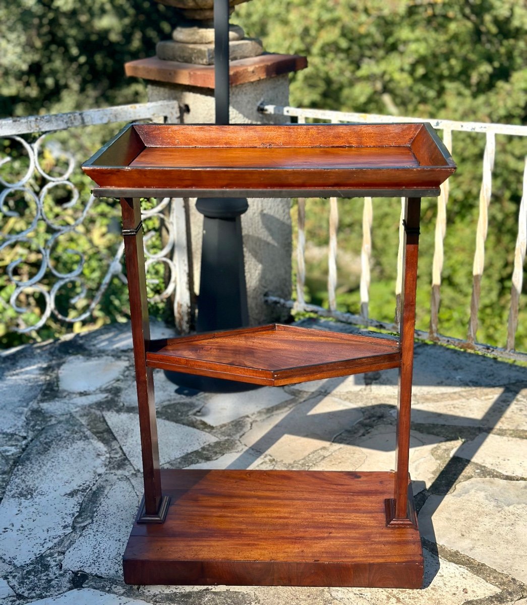 Small Mahogany Pocket Table, 19th Century -photo-2