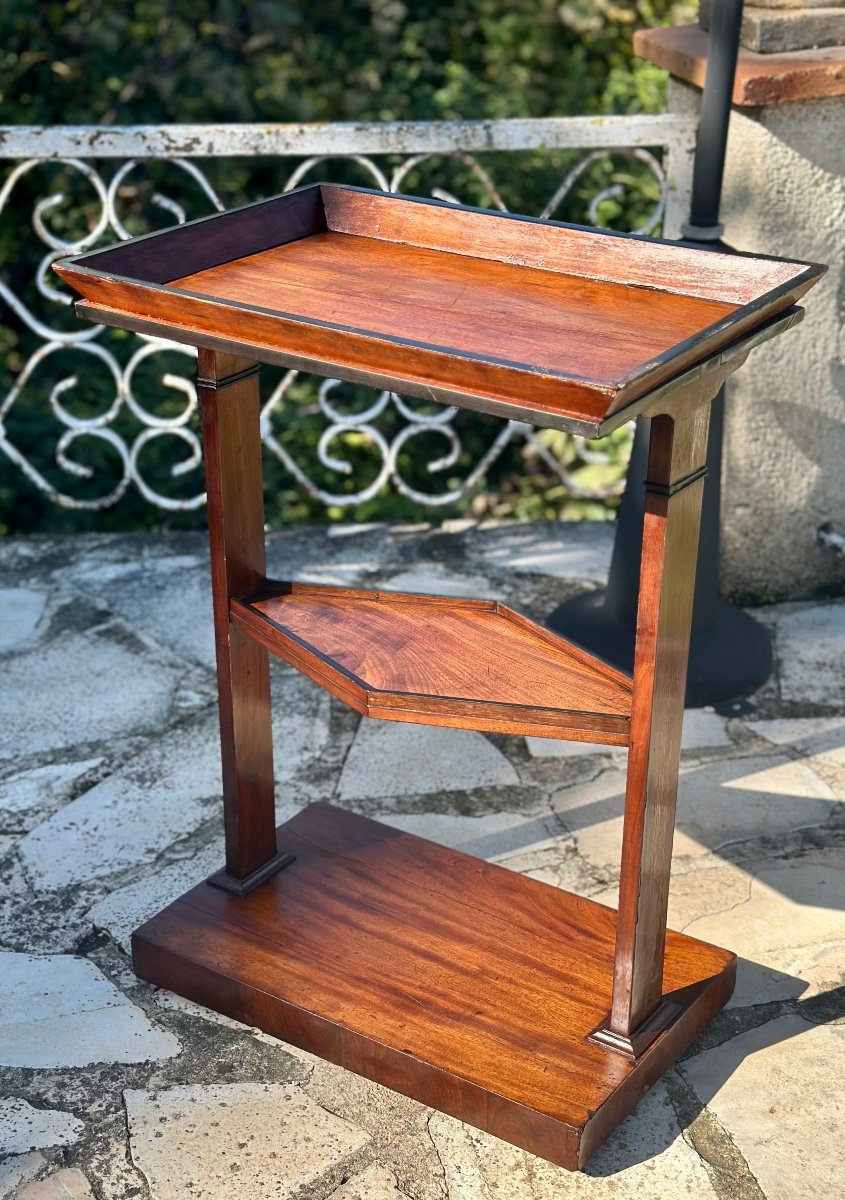 Small Mahogany Pocket Table, 19th Century -photo-3