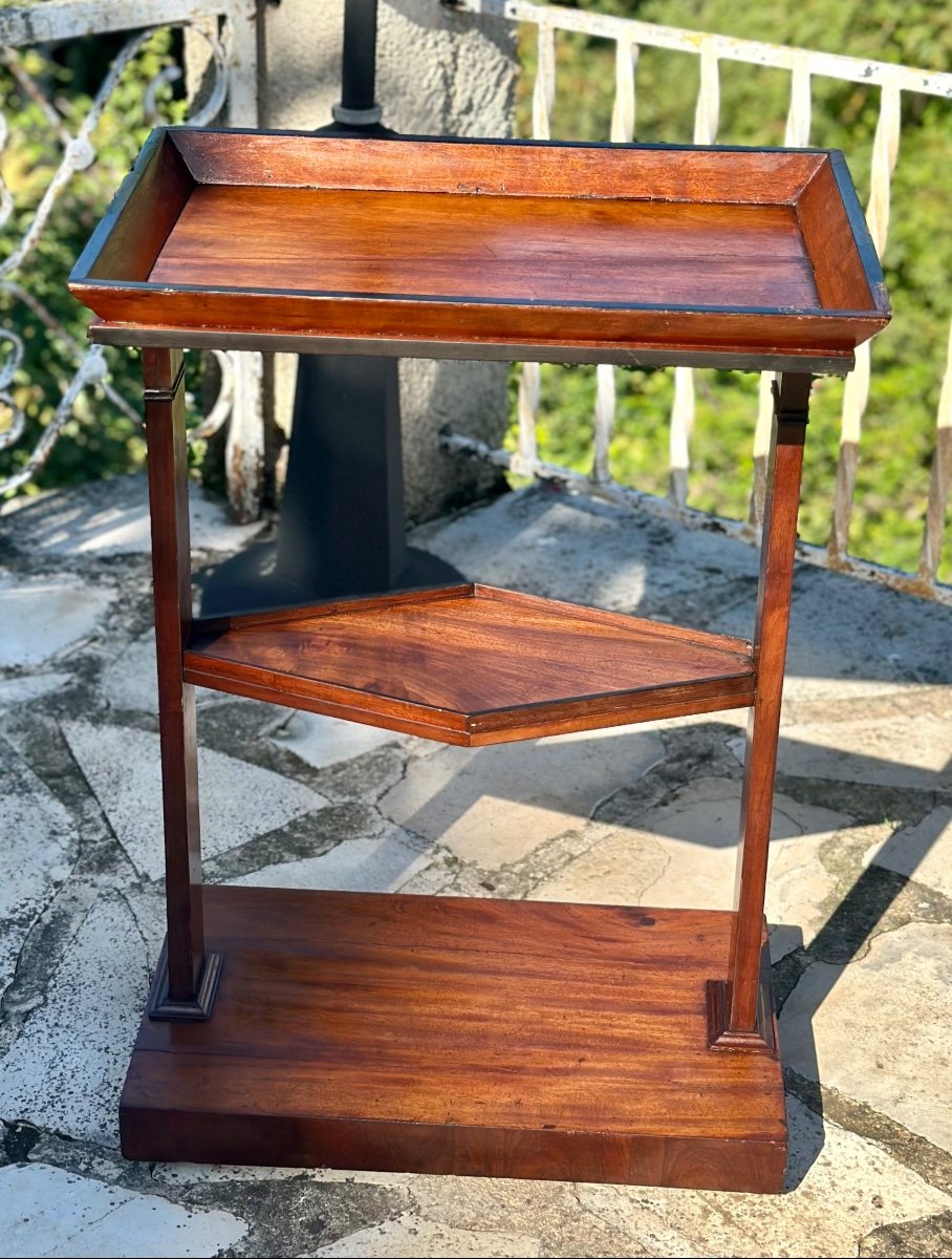 Small Mahogany Pocket Table, 19th Century -photo-4