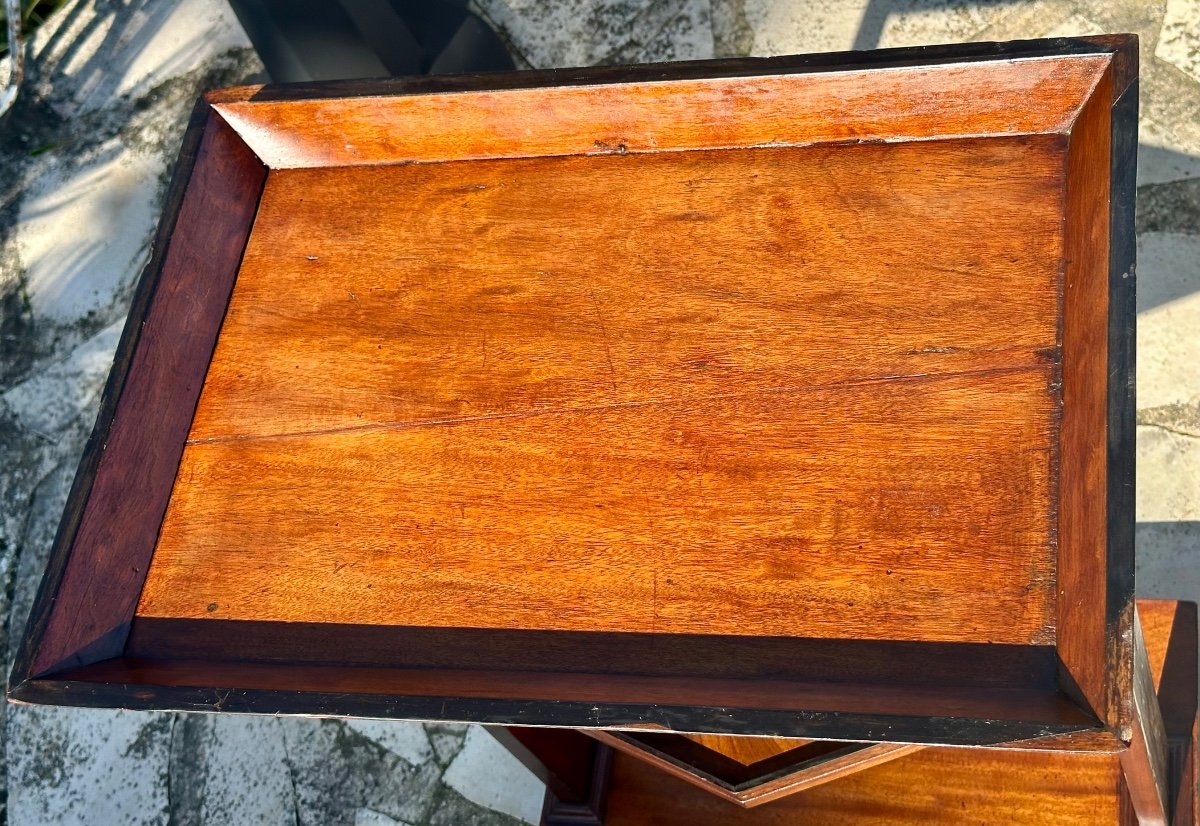 Small Mahogany Pocket Table, 19th Century -photo-1